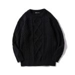 Japanese-style Retro Rhombus Twist Round Neck Sweater Loose And Idle All-matching Sweater - Image 8
