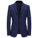 New Leisure Suits For Men Coat Plaid Fashion - Image 2