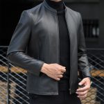 Men's Thin Zipper Pu Leather Jacket - Image 3