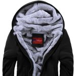 winter men hoodies add wool jacket hooded coat men - Image 3