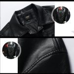 Men's Spring And Autumn Workwear Leather Jacket - Image 5
