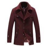 Men Woolen Coats Winter Slim Fit Warm Overcoats Brand Detachable Collar Casual Wool Blends Trench Coats SL-F053 - Image 4