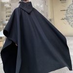 Fashion Men Cloak Coats Hooded Solid Loose Streetwear Punk - Image 3