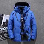 Winter Thick Men Jacket Solid Hooded Coats Hat Detachable Jacket - Image 6