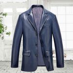 Washed Coat Leather Casual Jacket - Image 5