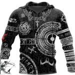 Viking Odin Tattoo D Printed Men hoodies - Image 4