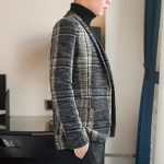 Men Blazer Slim Fit Designs Male Plaid Blazer - Image 6