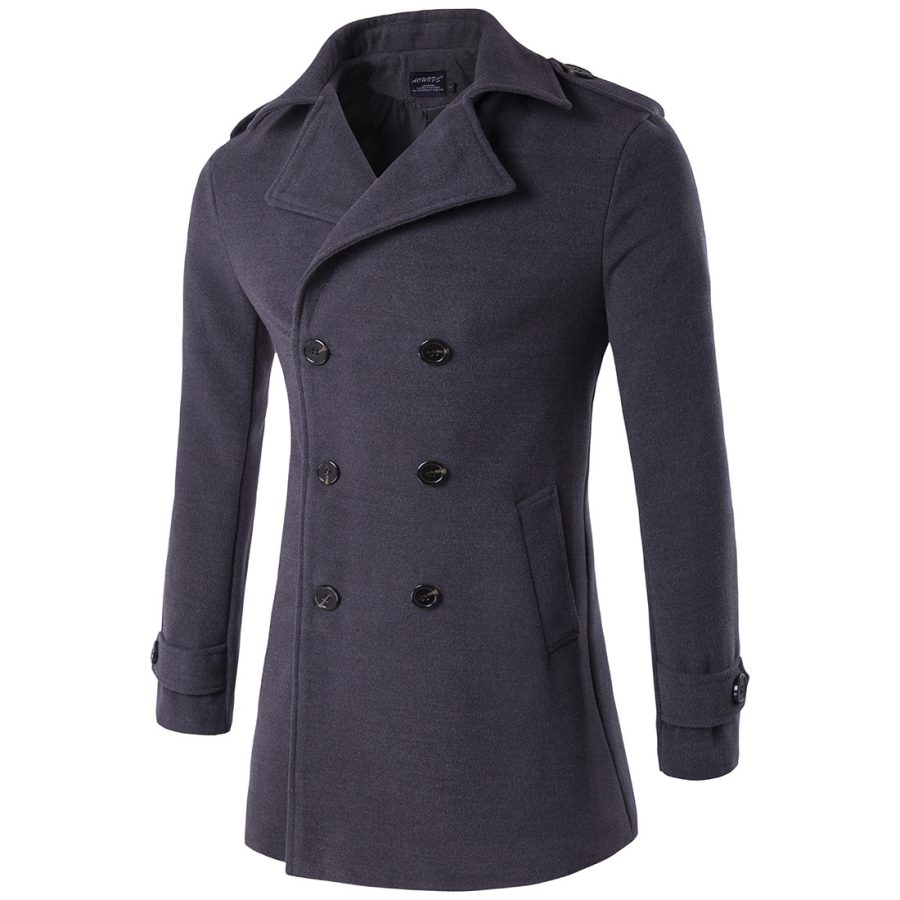 Double-breasted coat trench coat - Image 2