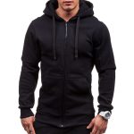 Men Black Hip Hop Mantle Hoodies - Image 3