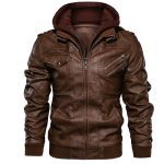 New Men Leather Jackets Autumn Casual Motorcycle PU Jacket Biker Leather Coats - Image 4