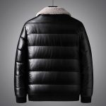 Lapel Collar Trendy Men's Winter Jacket Thickened - Image 2