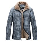 Men's Middle-aged And Elderly Leather Jacket With Velvet Warm - Image 2