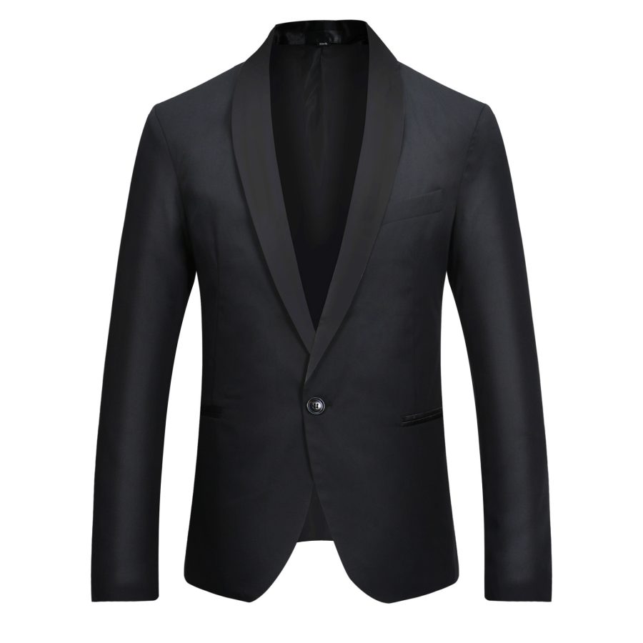 Men's Casual Single Row One Button Blazer - Image 4