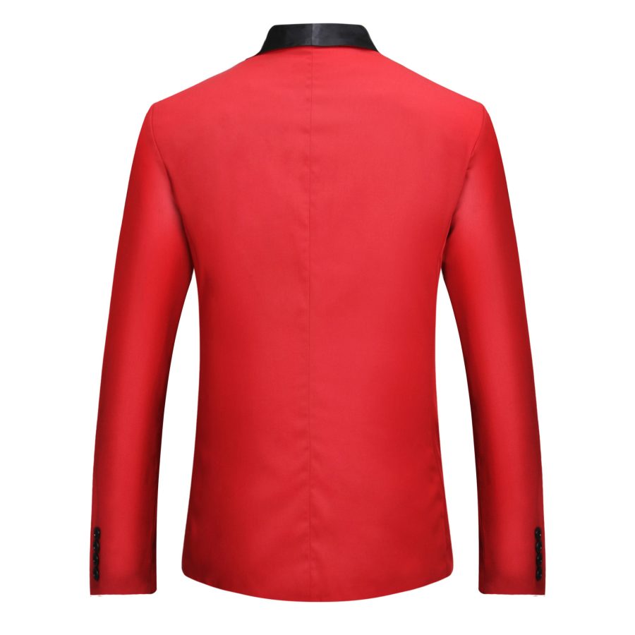 Men's Casual Single Row One Button Blazer - Image 3