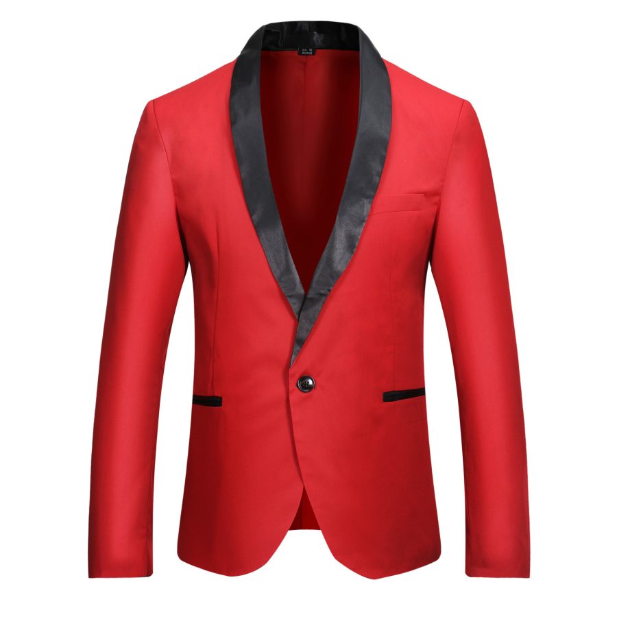 Men's Casual Single Row One Button Blazer - Image 5