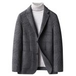 Hand-stitched Double-sided Woolen Casual Suit Wool Blazer - Image 4