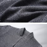 Pocket Stand Collar Cardigan Sweater Men - Image 9