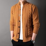Young And Middle-aged Thick Knit Cardigan Retro Jacquard Loose-fitting Sweater Jacket - Image 7