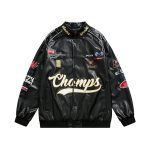 Pu Leather Personality Street Trend Gangster Handsome Jacket - Image 3