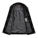 Spring And Autumn Thin Men's Lapel Leather Jacket - Image 4