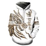 Hoodies For Men Cool Animal Print Street Trend - Image 3