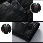 Men's Spring And Autumn Workwear Leather Jacket - Image 6