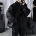 Techwear Jackets Coats Streetwear Cardigan Casual Bomber Outerwear Hooded Letter Multi-pocket For Men - Image 4