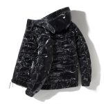 Men Hooded Parka Windbreaker Fashion Warm - Image 2