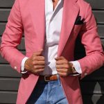 Men's Striped Blazer Casual Slim Fit - Image 8
