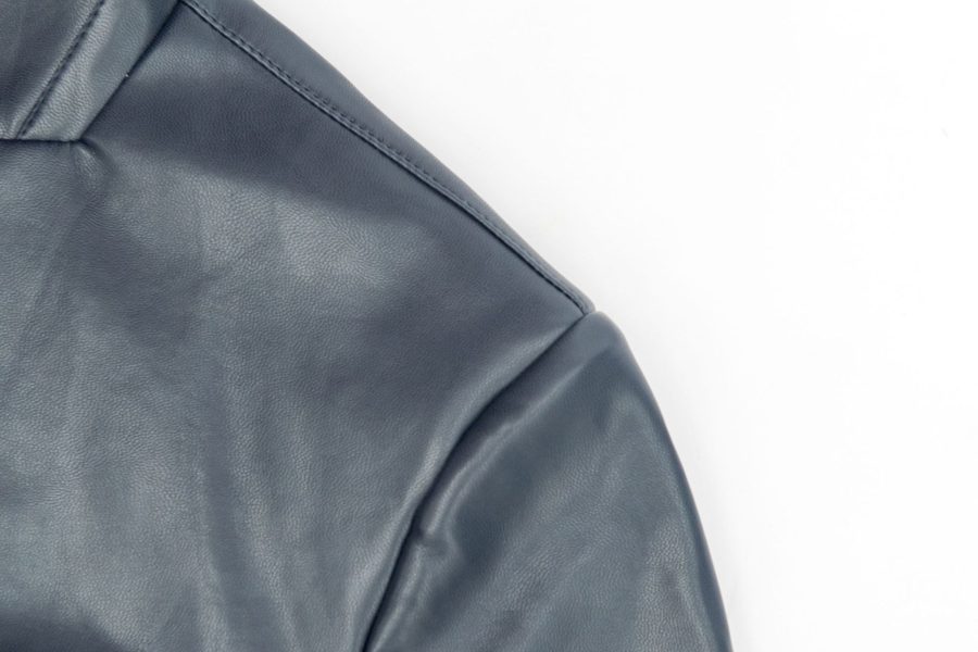 Washed Coat Leather Casual Jacket - Image 2