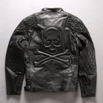 Men's Distressed Stand Collar Cropped Slim Leather Jacket - Image 2