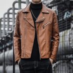 Spring And Autumn Leather Clothes Men's Motorcycle Jacket - Image 3