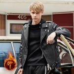 Spring And Autumn New Fleece And Thick Leather Jacket Fashion Brand - Image 2