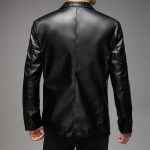 Men's Pu Leather Jacket For Young And Middle-aged Men's Casual Dad - Image 4