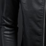 Men's Leather Motorcycle Jacket Thin Coat - Image 5