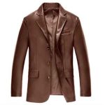 Washed Coat Leather Casual Jacket - Image 8