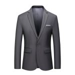 Men's one-button slimming blazer jacket - Image 9