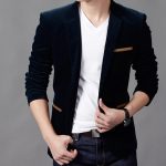 British Style Casual Slim Fit Blazer - Image 3