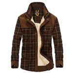 Winter Jacket Men Thicken Warm Fleece Jackets Coats Pure Cotton Plaid Jacket Military Clothes - Image 7