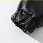 Fashionable Men's Loose Lapel Collar Handsome Leather Jacket - Image 4