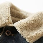 Winter Men's Fleece Casual Denim Jacket - Image 5