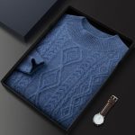 Cashmere Men's Half-high Collar Bottoming Shirt - Image 3