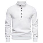 Men's Fashion Trendy Turtleneck Buttons Sweater - Image 4