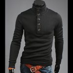 Men's Fashion Trendy Turtleneck Buttons Sweater - Image 6
