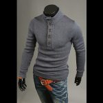 Men's Fashion Trendy Turtleneck Buttons Sweater - Image 5