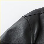 Fashionable Men's Loose Lapel Collar Handsome Leather Jacket - Image 3