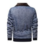 Winter Plus Velvet Thick Loose Lapel Plus Size Denim Jacket Men's Jacket - Image 2