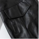 Fashionable Men's Loose Lapel Collar Handsome Leather Jacket - Image 2