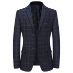 New Leisure Suits For Men Coat Plaid Fashion