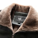 Men's Middle-aged And Elderly Leather Jacket With Velvet Warm - Image 6